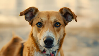 portrait of a dog, generative ai	
