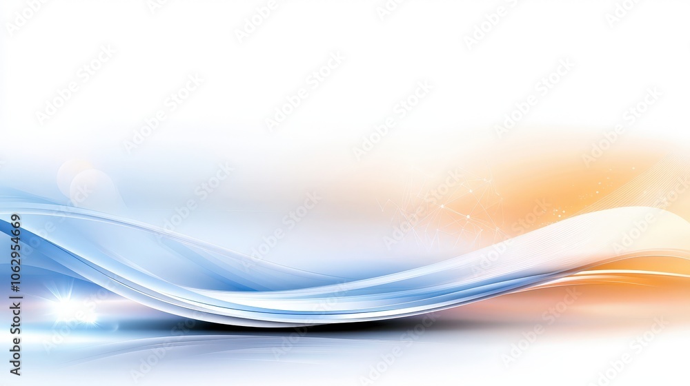 Poster dynamic blue background with intersecting lines, adding movement and energy, suitable for tech and d