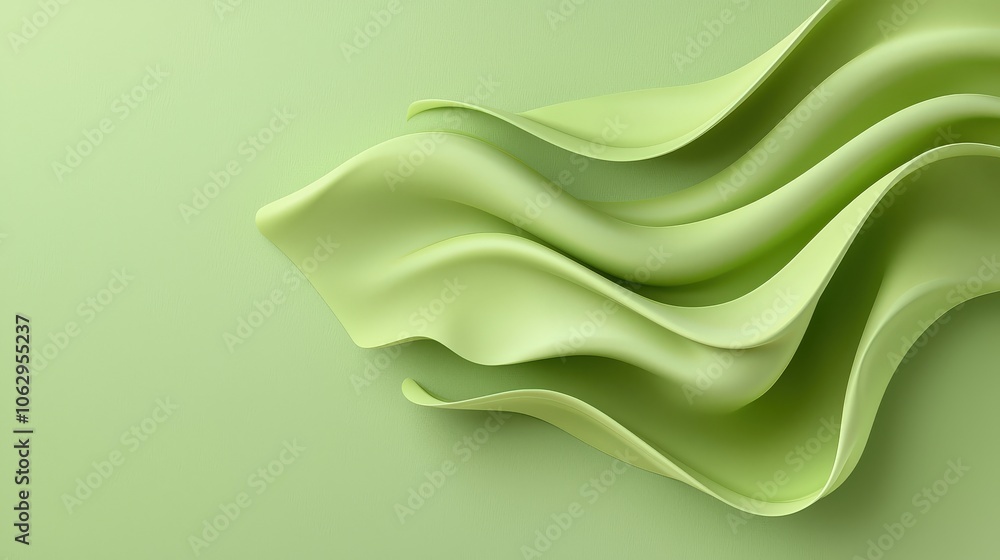 Aufkleber refined green background with minimal abstract details, featuring open space for stylish text or bra