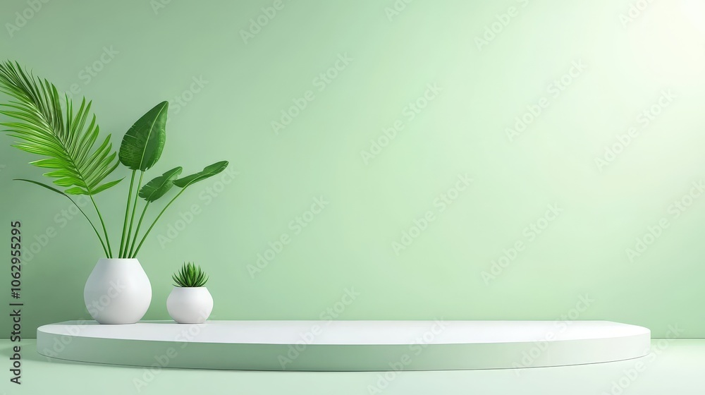 Poster elegant solid green backdrop, providing a simple yet bold background for professional and minimal de
