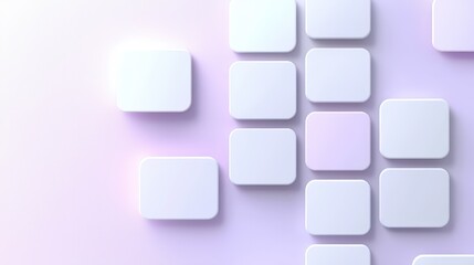 Purple background featuring geometric grid lines with gentle shadows, offering depth and dimension for a modern aesthetic.