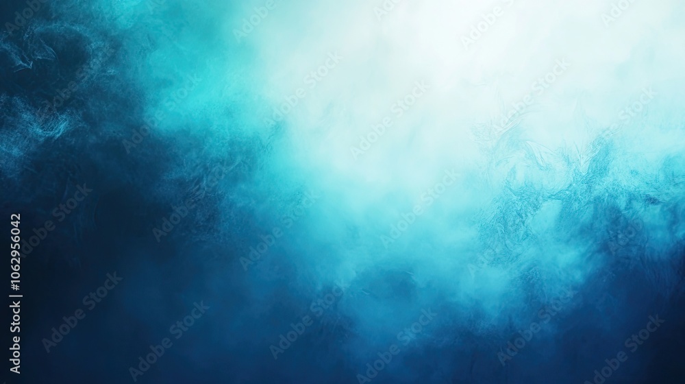 Poster abstract blue gradient background with gentle light creates a serene atmosphere. this abstract blue 