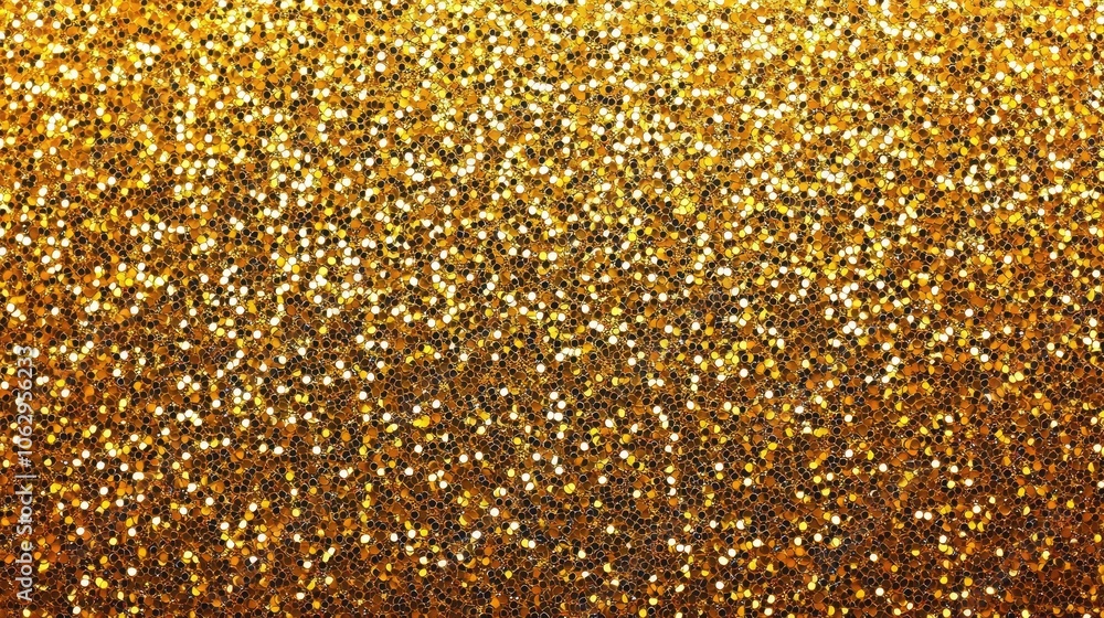 Poster abstract festive sparkling background created with golden sequins, offering a texture enriched by gl