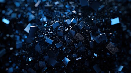 Abstract background in dark blue and black tones, ideal for creative projects. This black dark blue abstract background offers a unique space for clumsy NFTs art and design elements.