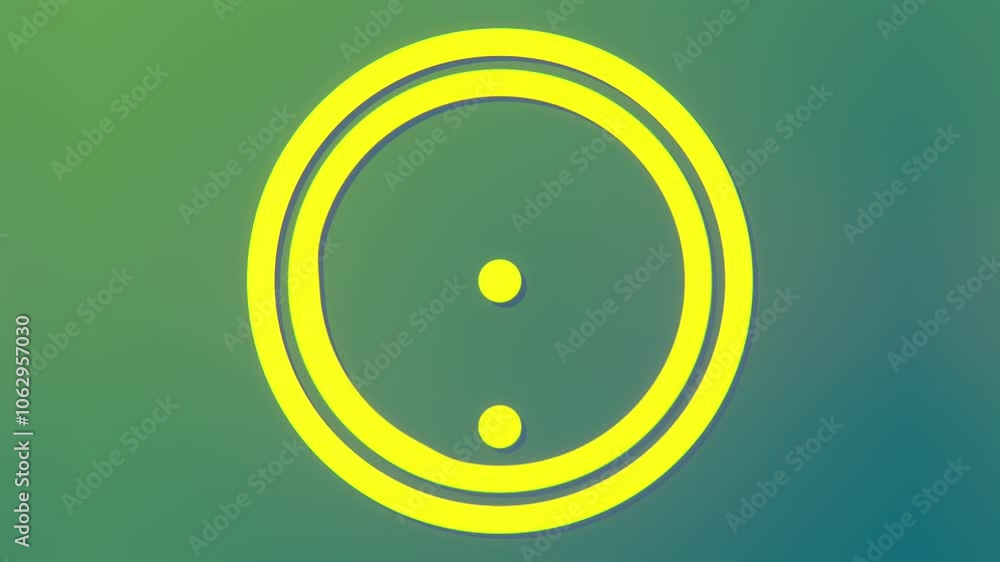 Leinwandbilder Digital loop animation of transformations of geometric shapes. 3d rendering 4K