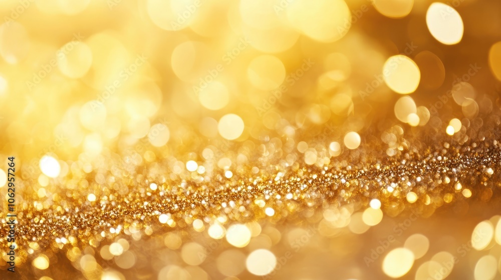 Poster abstract festive sparkling background created with golden sequins, offering a texture enriched by gl