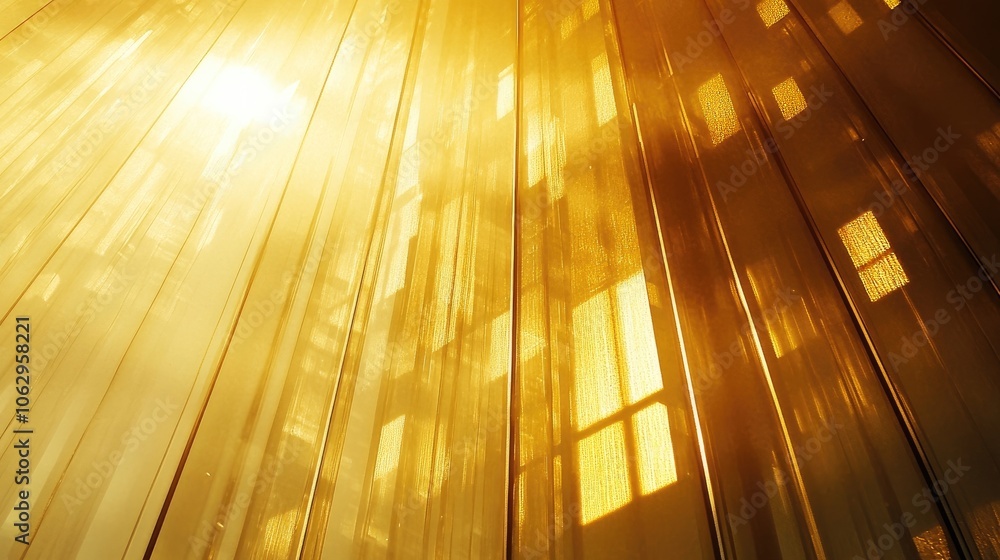 Poster abstract background with light rays shimmering through glass creates a captivating visual experience