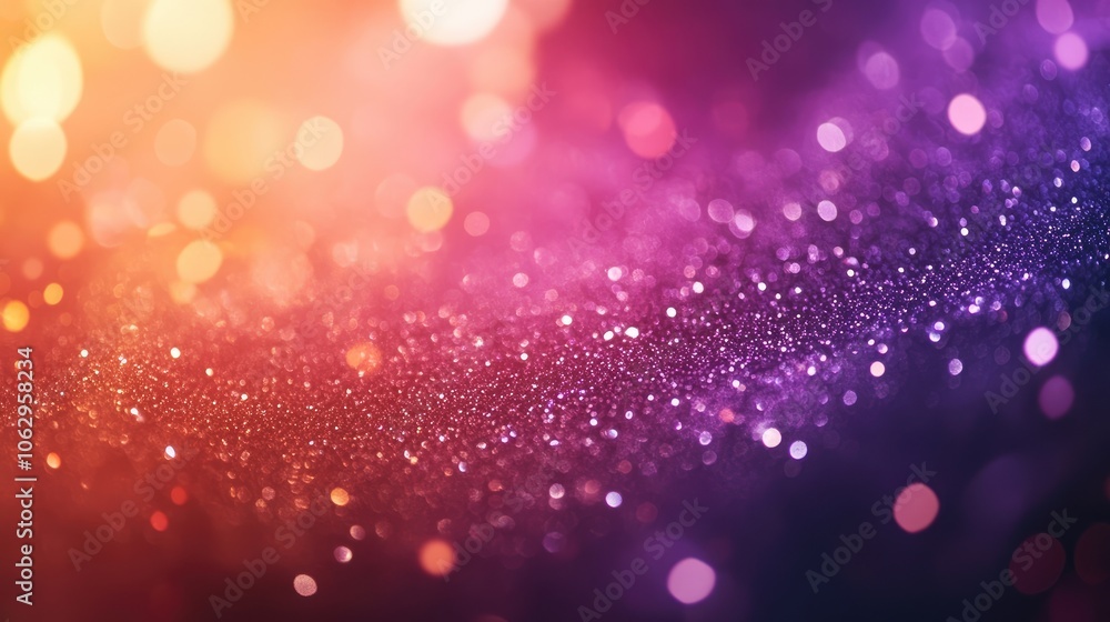 Poster abstract colorful sparkle glitter and bokeh light create a glamorous background ideal for various cr