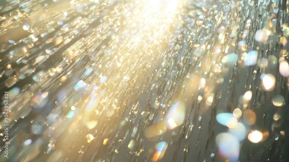 Poster abstract background with light rays shimmering through glass creates a captivating visual experience