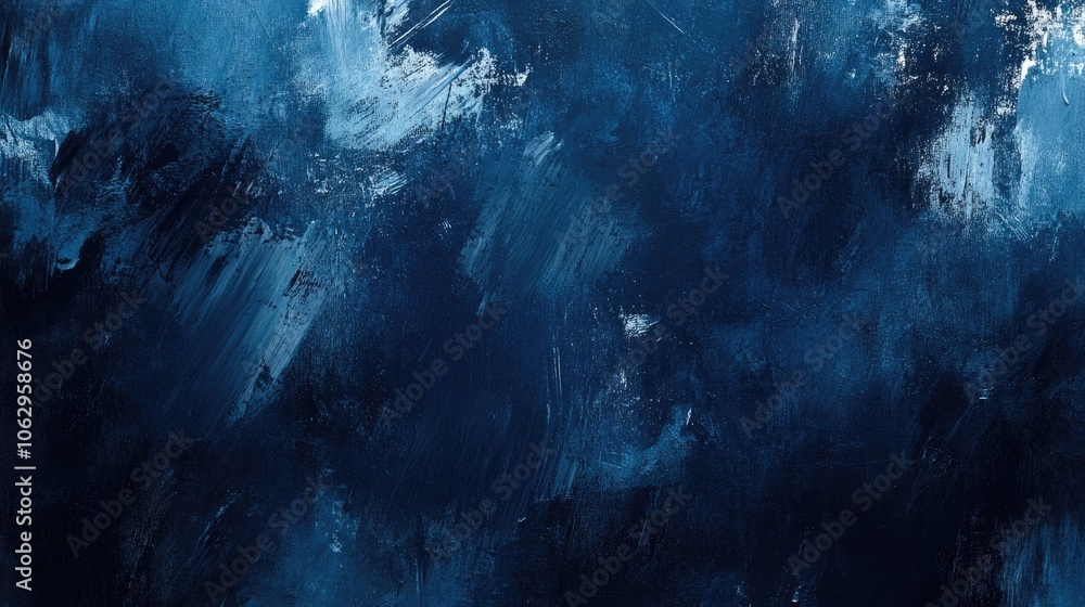 Poster contemporary abstract artwork in a deep navy blue texture, perfect for adding a modern touch to any 