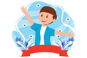 Children's Day Flat Design Illustration