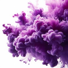 Obraz premium Colorful paint splashes isolated on a white background