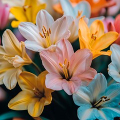 Obraz premium Pastel flowers for springtime.