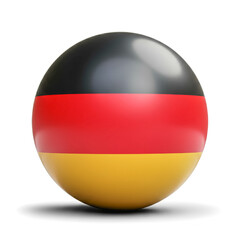 Naklejka premium German flag sphere symbolizing national identity - perfect for cultural designs