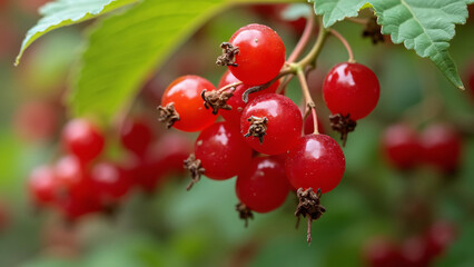 Obraz premium red currant berries