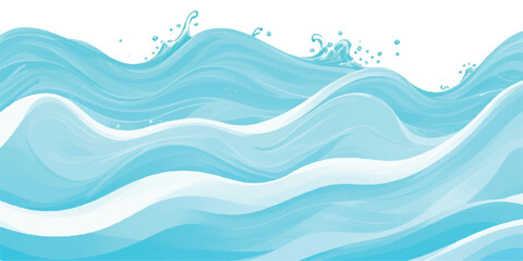 Fototapeta premium Transparent abstract soft blue and green abstract water color ocean wave texture background. Banner Graphic Resource as background for ocean wave and water wave abstract graphics 