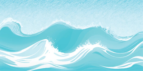 Transparent abstract soft blue and green abstract water color ocean wave texture background. Banner Graphic Resource as background for ocean wave and water wave abstract graphics  © The Alpha
