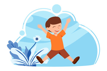 Children's Day Flat Design Illustration