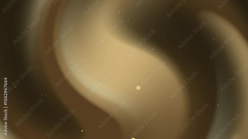 Poster brown and gold gradient background with light particles. elegant design suitable for luxury branding