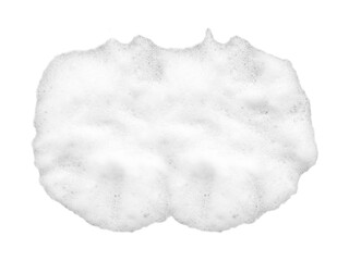 Background white Soap foam. Soft colorful bubbles isolated on transparent background with png