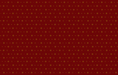 Christmas Wrapping Paper Seamless Illustration. Holiday Seamless Vector Pattern Christmas Elements Snowflakes Background. Hand Drawn. Simple Design For Textile, Wallpaper, Fabric Prints Or Wrapping	