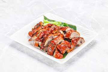 Asian cuisine - roasted duck with skin