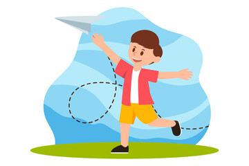 Children's Day Flat Design Illustration