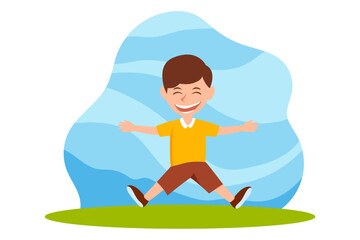 Children's Day Flat Design Illustration