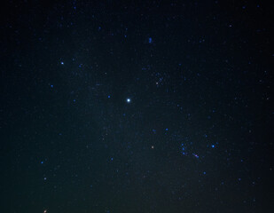 満天の星空 - 無数の星がきらめく夜空、冬のオリオン座