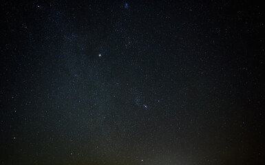 満天の星空 - 無数の星がきらめく夜空、冬のオリオン座