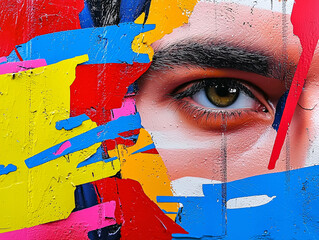 Vibrant art captures eye in colorful expression