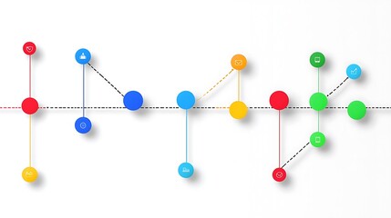 Obraz premium A project timeline with milestones, tasks, and team assignments, with empty space for text