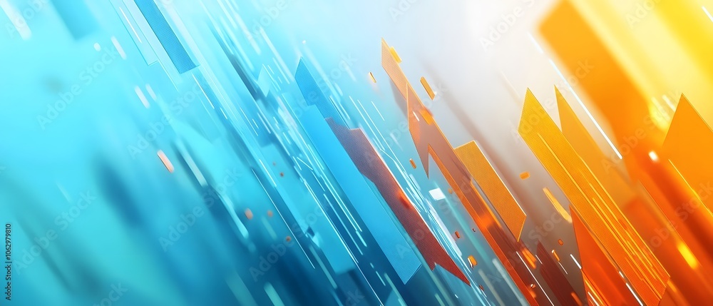 Poster abstract digital background featuring a blend of vibrant colors, creating a dynamic and energetic vi