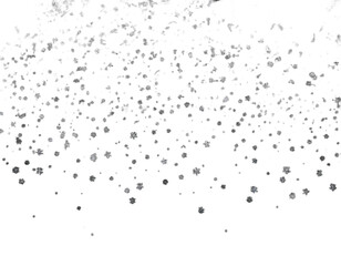 Black sparkling dots falling 