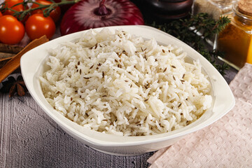 Indian cuisine jeera basmati rice