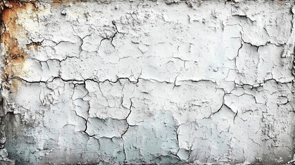 Obraz premium A Detailed View of a Weathered and Cracked Wall Surface
