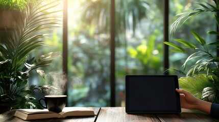 The Tablet and Coffee Scene