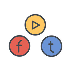 Social Media Vector Icon