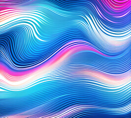 Blue and colorful wavy dynamic motion graphics. light motion shape curve. wavy banner template. background texture, neat cracks, 8k quality. generative ai	