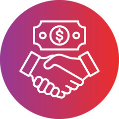 Bribery icon style