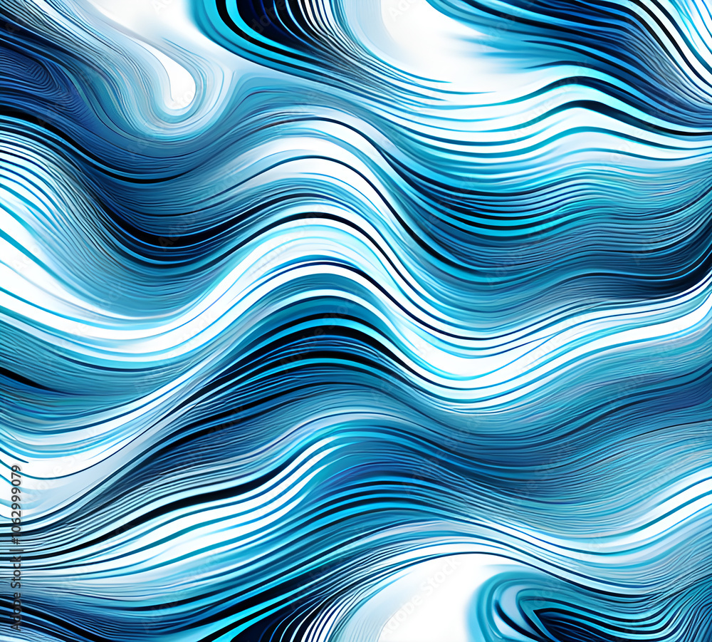 Fototapete blue and colorful wavy dynamic motion graphics. light motion shape curve. wavy banner template. back