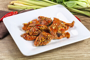 Steamed Spider crab Claws in tamatind sauce