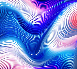 Blue and colorful wavy dynamic motion graphics. light motion shape curve. wavy banner template. background texture, neat cracks, 8k quality. generative ai	