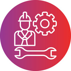 Obraz premium Mechanic icon style