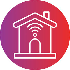 Smart house icon style