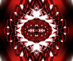 Computer generated abstract colorful fractal artwork