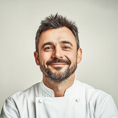 Fototapeta premium Smiling French Chef Portrait