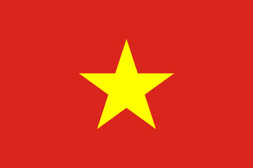 Flag of Vietnam background frame border celebration Vietnamese festival vector illustration Isolated background.