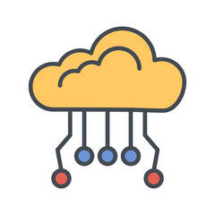 Cloud Computing Vector Icon