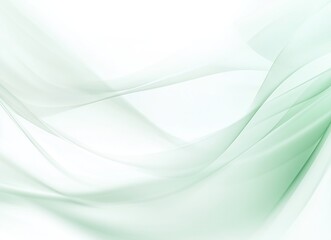 Fototapeta premium Abstract green background with soft and delicate curves.